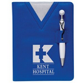 Swanky Scrubs Junior Writing Pad with Stethoscope Pen